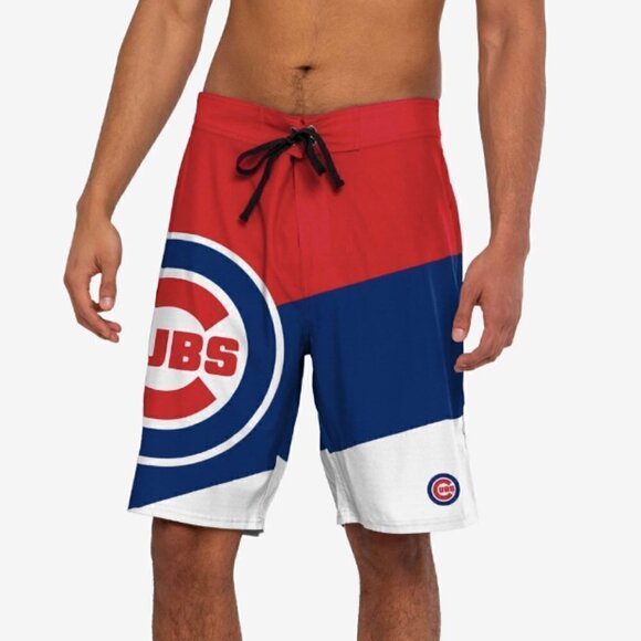 Chicago Cubs Color Dive Board Shorts Men's Size 36 - Picture 1 of 6